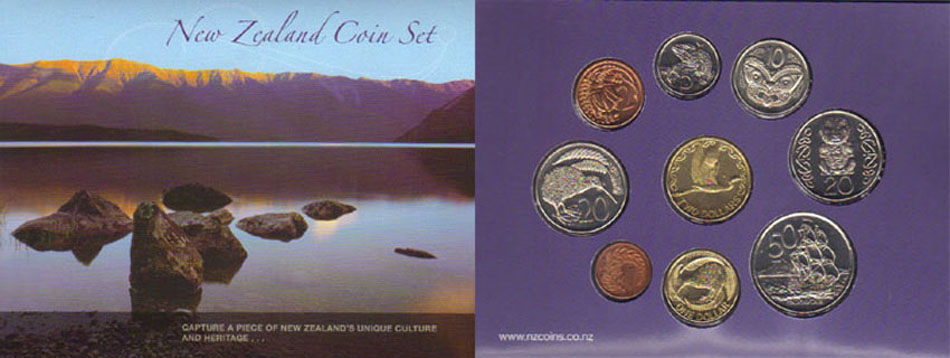 New Zealand Tourist Set (incl. 2004 5 Cents) K000167